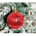 thumbnail image 6 of Axiiglly 6Pcs Christmas Balls Ornaments, 3.15" Glitter Transparent Christmas Balls Set with Stuffed, Shatterproof Xmas Hanging Balls for Christmas Trees Decorations, Holiday Party Decor, Red, 6 of 8