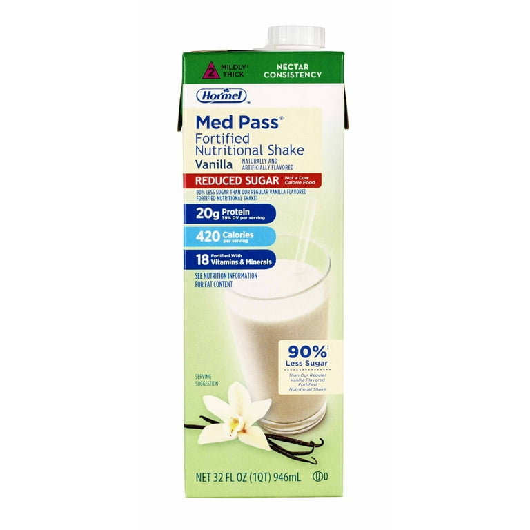 Hormel Food Sales Oral Supplement Med Pass No Sugar Added Vanilla