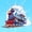 Blue Cartoon, variant on Erosebridal Train Twin Comforter Sets, Steam Engine Bedding Set, Blue Cartoon, Navy Reversible 2pcs 1 Comforter and 1 Pillowcase