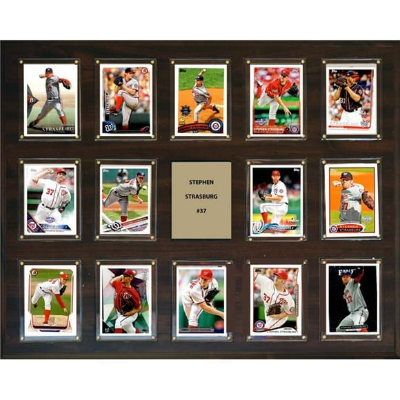 C&I Collectables 162014STRASBURG Plaque de 14 Cartes MLB Stephen Strasburg Los Angeles Angels