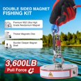 thumbnail image 2 of Kit de pesca Magnet Platinum Online de 3600 libras con neodimio N52, 2 of 7