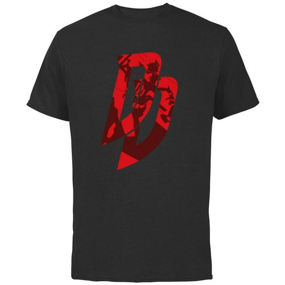 Marvel Daredevil Logo - Short Sleeve Cotton T-Shirt for Adults - Customized-Black
