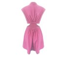 thumbnail image 4 of B91xZ Robes Printemps Été Femmes Décontractées Col en V Sans Manches Invité de Mariage Vacances Plage Longue Robe, Rouge L, 4 of 5