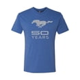 thumbnail image 2 of Wild Bobby, Ford Mustang Logo 50 Years Vintage Emblem, Cars and Trucks, Men Premium Tri Blend Tee, Vintage Royal, Small, 2 of 4