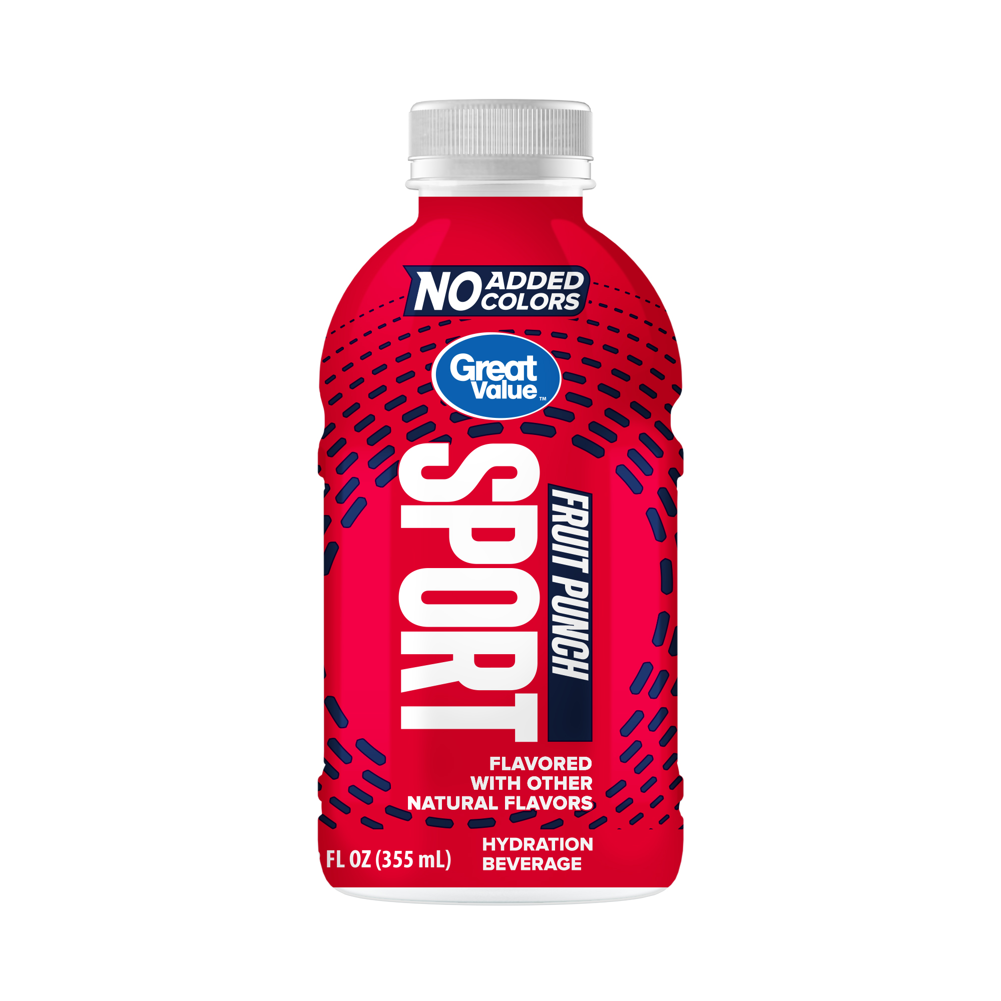 Great Value Sport Hydration Beverage, Variety Pack, 12 fl oz, 18 Count