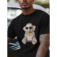 thumbnail image 2 of Camisetas de elefante con papas fritas para hombre, camisetas de manga corta para hombre, camisetas de cuello redondo con arte animal para hombre., 2 of 8