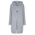thumbnail image 5 of Babysbule 2023 Winter Coats for Women Women's Medium Length Cardigan Knitted Sweater Jacket, 5 of 6