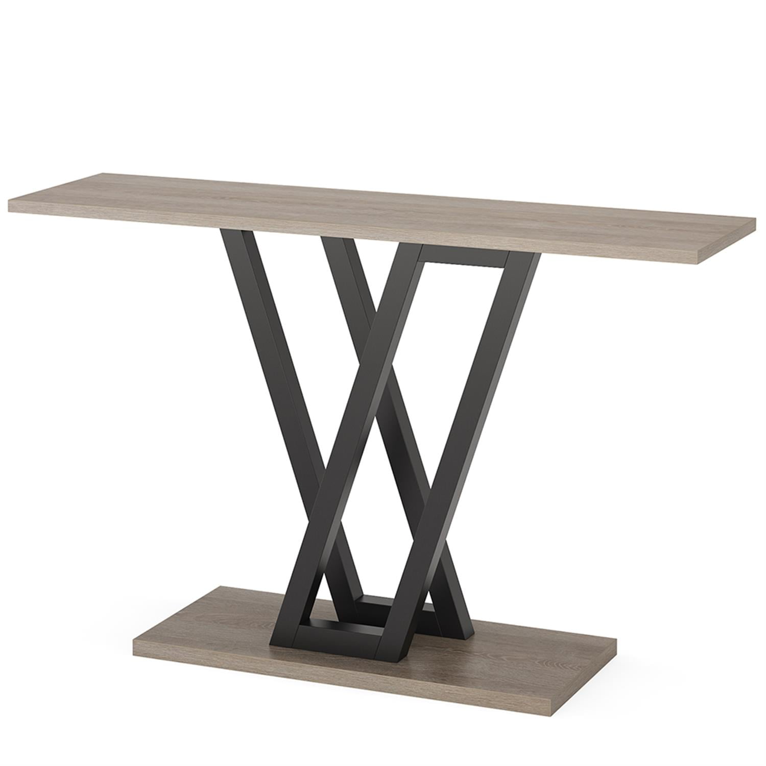 Demi Bonn 43" Console Table,dustrial Entryway Hallway Table for Hallway, Entrance, Living Room, Bedroom, Gray