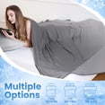thumbnail image 5 of ALANDA Gradient Cooling Blanket for Summer, Double-Sided Cool Arc-Chill Q-max＞0.5 Breathable Soft Silky Skin-Friendly Cooling Blanket for Hot Sleeper, Full Size 60"x79", 5 of 7