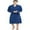 Royal Blue, variant on U2SKIIN Mens Cotton Blend Robes, Lightweight Soft Spa Knit Bathrobe for Men,(Black,L/XL)