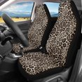 thumbnail image 2 of POLERO Leopard Print Washable Front Seat Cover for Auto Interior, Polyester Removable Vehicle Seat Covers Truck, 2 of 13