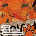 thumbnail image 2 of Sm:)e Fall Garden Flag 12x18 Inch Double Sided - Seasonal Decorative Flag Rustic Autumn Outdoor Yard Decor, Pumpkins and Black Cat, 2 of 7