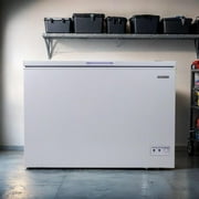 Frigidaire 10.3 Cu Ft Chest Freezer, White Garage Ready Deep Freezer for Basement, Kitchen, Bulk Food Storage