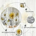 thumbnail image 6 of Farmhouse Floral Kitchen Curtains 27.5W X 39L Inch 2 Panel Rod Pocket Rustic Vintage Yellow Flower Daisy Country Retro Wooden Small Short Cafe Tier Drapes Treatment Board Bathroom Home Decor, 6 of 6