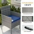 thumbnail image 6 of UDPATIO Furniture Set 3 Pieces Patio Rattan Wicker Chairs,Patio Porch Outdoor Furniture Set with Chairs,NA, 6 of 9