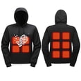 thumbnail image 2 of Wowcloth Hooded Sweatshirt with Smart Heating, 10-Zone Individual Control, Thermal Electric Heating Apparel for Winter, Unisex Cotton Blend Fleece Pullover, 2 of 8