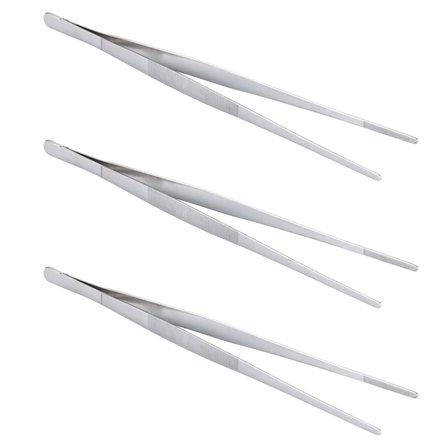 KALLORY Stainless Steel Food Clamps Silver Kitchen Gadget for Home Use