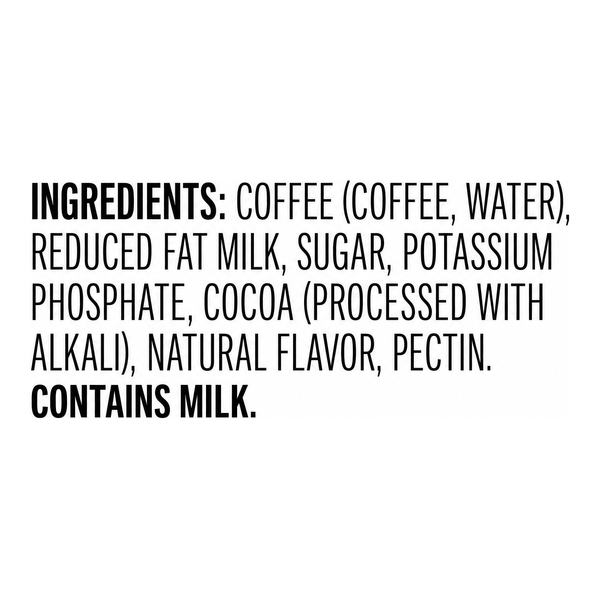 Great Value Iced Mocha Latte Coffee and Milk Beverage, 13.75 fl oz