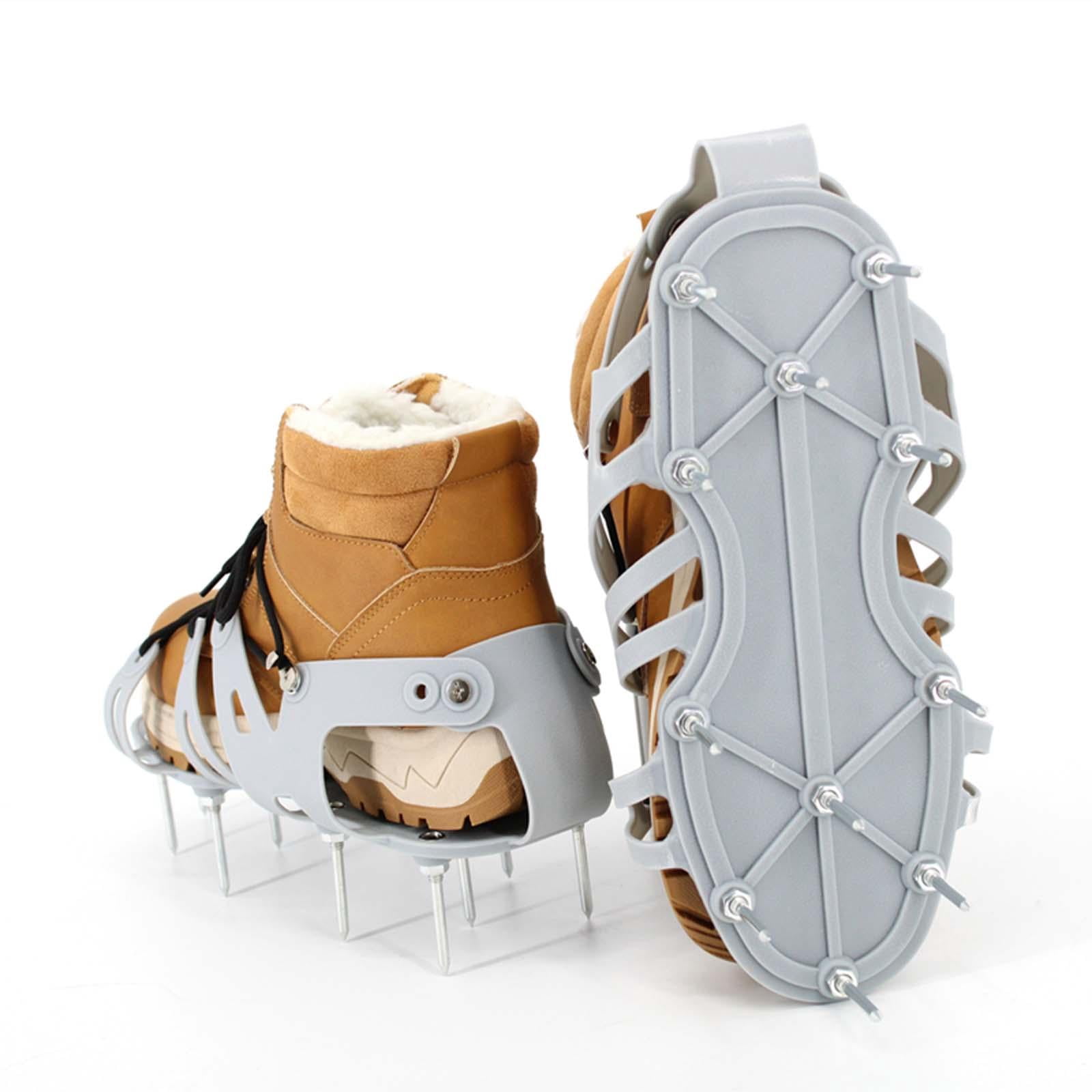 YWMJZEU Lawn Aerator Shoes, Nails Lawn Sandals, Size Fits All Lawn Aerating Sandals, for