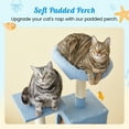 thumbnail image 6 of MWPO 63.8" Multi-Level Cat Tree with Condo and Scratching Post Tower, Blue, 6 of 9