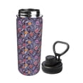 thumbnail image 2 of Fuzoiu Octopus and flower Print 18oz Sports Insulated Kettle,Stainless Steel Vacuum Water Bottle, Leakproof Sport Flask, 2 of 7