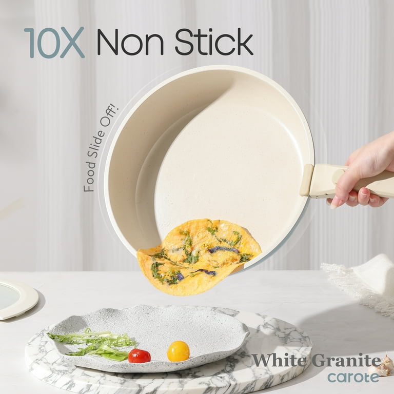 For CAROTE 11pcs Pots and Pans Set, Nonstick Cookware Set Detachable  Handle, Induction Kitchen Cookware Sets