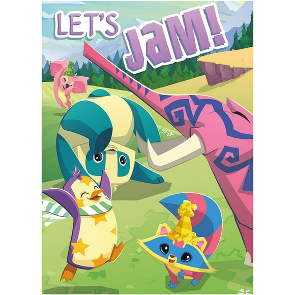 Animal Jam Invitations de Personnages (Pack de 8)