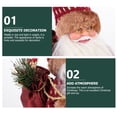 thumbnail image 2 of TABLZONE Portable Red Santa Claus Figurine Christmas Desktop Decoration Holiday Ornament for Festive Home and Office Celebration, 2 of 8