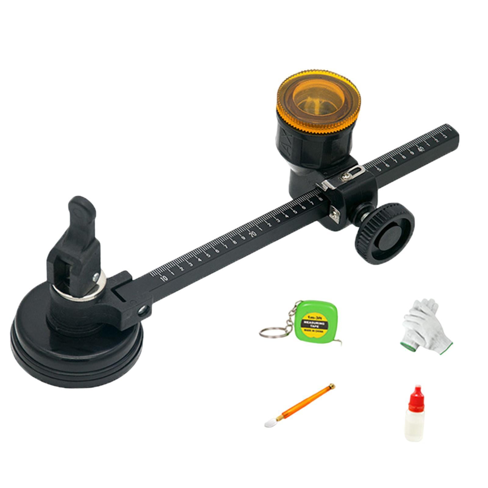 S SERENABLE Circular Glass Cutting Tile Cutter Adjustable Compass Type High-performance Cutting Thickness 3-15 Mm Circular Glass Cutting Tool Cutting 400MM