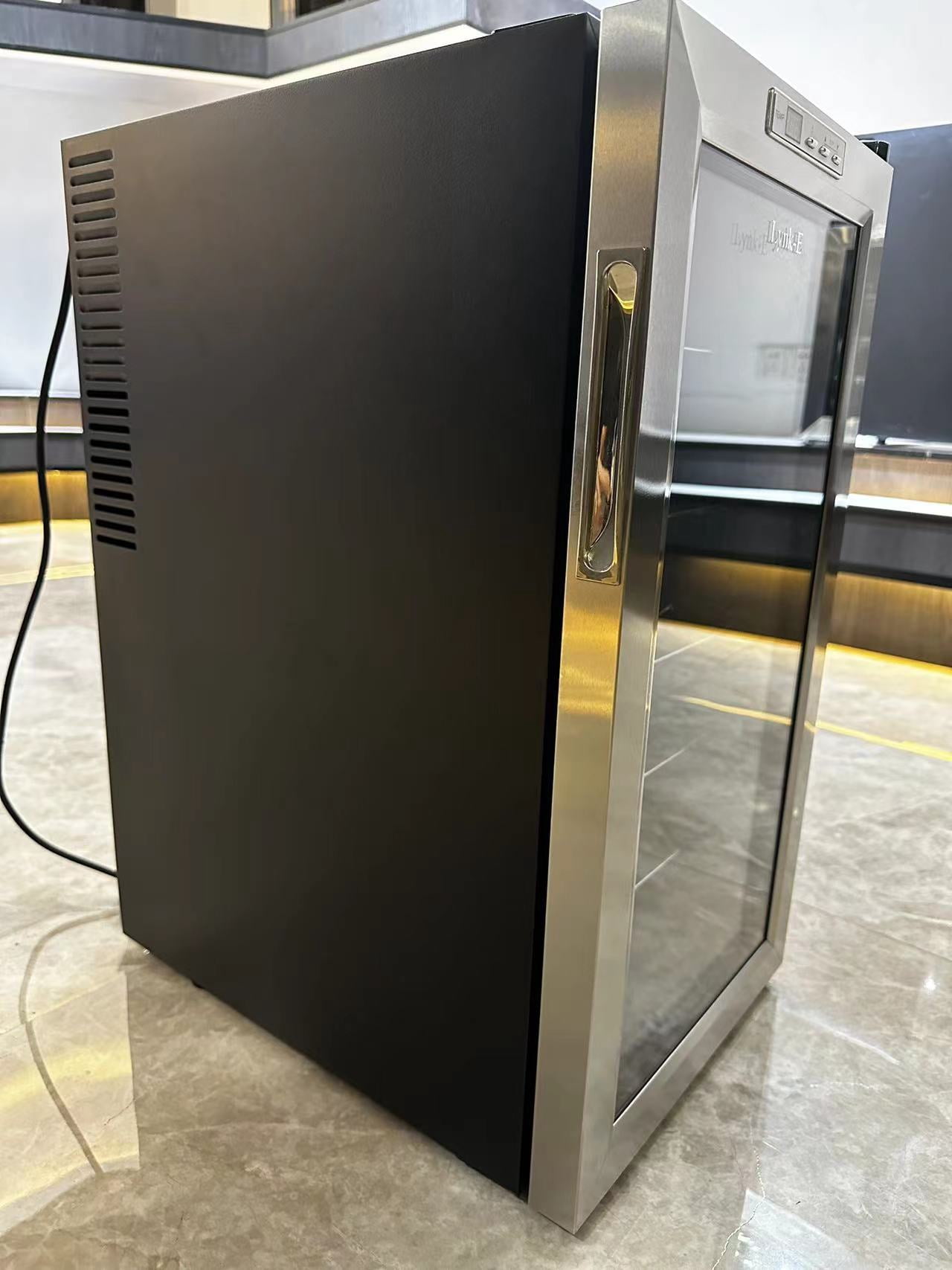 Lynk-E Wine Bottle Refrigerator, Built-in or Freestanding Wine Freezers with Advanced Cooling System for Drink Soda Wine Water, Quiet Operation, Silver