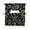 Black, variant on Botanical Fruit Kitchen Curtains Sets 24 Inch Length with Valance, Retro Blueberry Raspberry Leaves Black Swag Valances and Tiers Curtain Set Swag Curtains for Living Room, Bathroom, Bedroom, Cafe