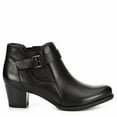 thumbnail image 3 of Medicus  Womens Maxi Leather Heeled Ankle Boot Shoes, Black 6, 3 of 4