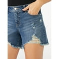 thumbnail image 3 of Sofia Jeans by Sofia Vergara Women's Lila Destructed Denim Shorts, 3 of 6