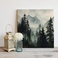 thumbnail image 2 of Wall Art Prints, Black Forest Framed Canvas Prints for Bedroom Living Room Bathroom Office, Nature Mountain Pine Tree Vintage Gallery Wrap Wall Art Poster for Gifts Home Decor 8"x8", 2 of 9