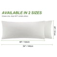 thumbnail image 6 of Unique Bargains Zipper Closure Body Pillowcase 1Pc Isabelline 20"x48", 6 of 8