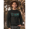 thumbnail image 2 of Sleep,game And Eat Sweatshirt Men -GoatDeals Designs, Male 4X-Large, 2 of 4