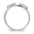 thumbnail image 2 of 925 Sterling Silver Cubic Zirconia Cz X O 2 Ring Set Love, 2 of 12