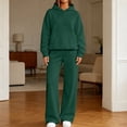 thumbnail image 2 of 2 Piece Sets for Women Lounge Set Fall Outfits 2026 | 2 Piece Outfits,Long Sleeve,Solid,Wide Leg Sweatpants,Matching Sets Women Clothing,Tracksuits,Pants Set, 2 of 8