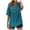 01 Mint Green, variant on Fewfanhot Shirts for Women Plus Size V Neck T Shirts Summer Short Sleeve Tees Casual Loose Fit Cotton Tunic Tops