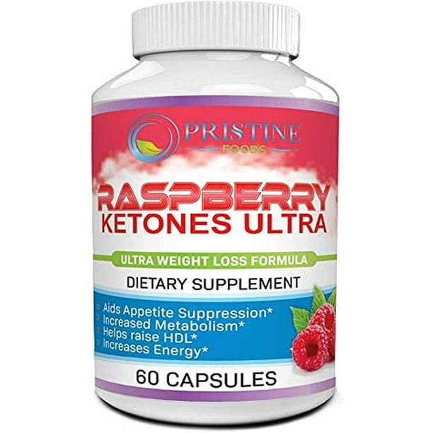 Pristine Foods Pure Raspberry Ketones Supplement 1200mg Ultra Weight