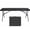 black, variant on TROPOW Portable 6 Ft Folding Table with Carry Handle - Heavy-Duty Plastic Top & Iron Legs, Outdoor Foldable Table for Camping, Barbecues, Picnics, Party Events, Dining