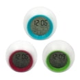 thumbnail image 4 of SHISUYAN Round Colorful Alarm Clock Calendar Ball Night Lamp Alarm Clock Bedside Children's Alarm Clock No Battery Included, 4 of 8