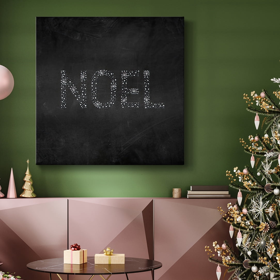 Noel Starburst - Dark Gray- Gallery Wrapped Canvas