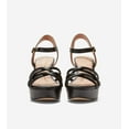 thumbnail image 3 of Cole Haan Grove Black Leather Ankle Strap Strappy Open Toe Block Heeled Sandals (Black Leather, 9.5), 3 of 6