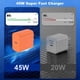 thumbnail image 2 of Cargador GREPHONE 45W USB C de carga rápida para iPhone y iPad, 2 of 7