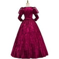 thumbnail image 4 of Tudor Renaissance Dress Women's Elizabeth Tudor Period Dress Historical Medieval Tudor Ball Gown Costume, 4 of 7