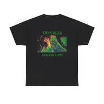God is Bigger than your stress Black Graphic T-shirt