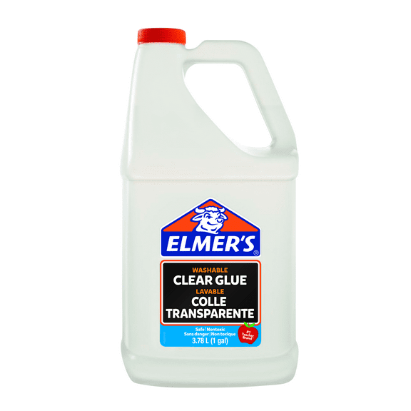 Elmer's Clear Glue with Bonus Glow Glue, 1 Gallon
