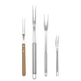 thumbnail image 6 of Comefolife Two Pronged Stainless Steel Fork - 13.8" Serving Fork Large for Meat Carving Fork Heavy Duty Two Prong Fork Tines Meat Fork - Big Forks for Cooking (1pcs), 6 of 9