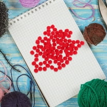 LABSERRON Felt Wool Balls Tiny Pom Poms Red Polyester 100pcs